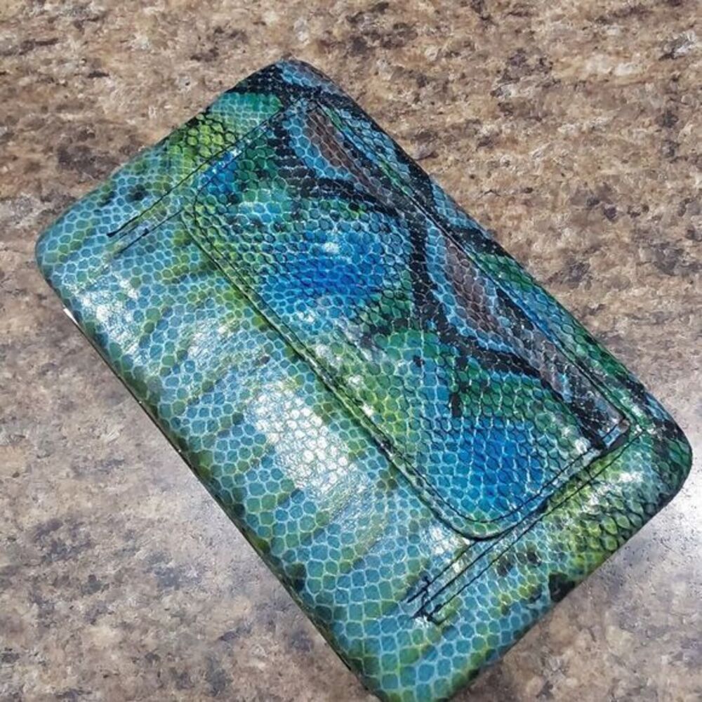 Animal Print Hard Shell Clutch